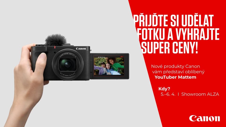 Představení nových kamer Canon + Setkání s Youtuberem Mattemem