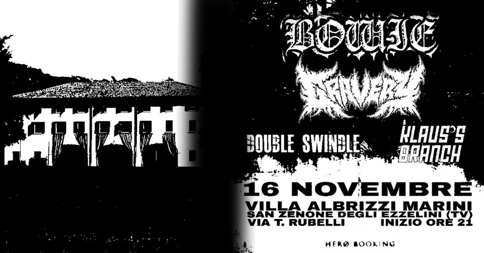 BOWIE + GRAVERY + KLAUS'S BRANCH +DOUBLE SWINDLE