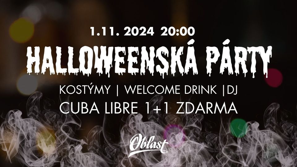 Halloweenská párty v Oblasti