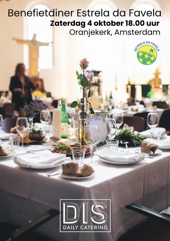 Benefietdiner en feest Estrela da Favela