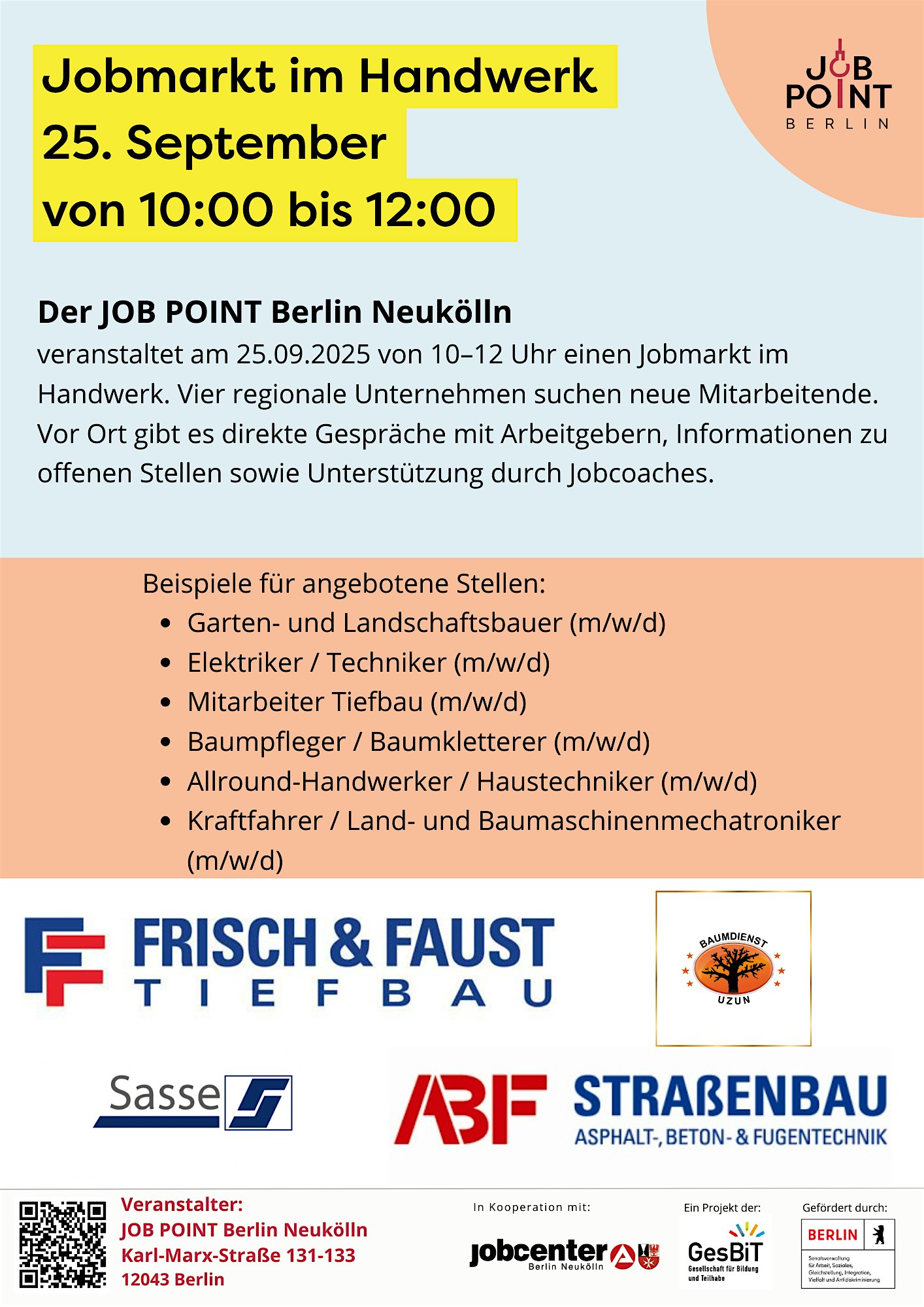 Jobmarkt im Handwerk