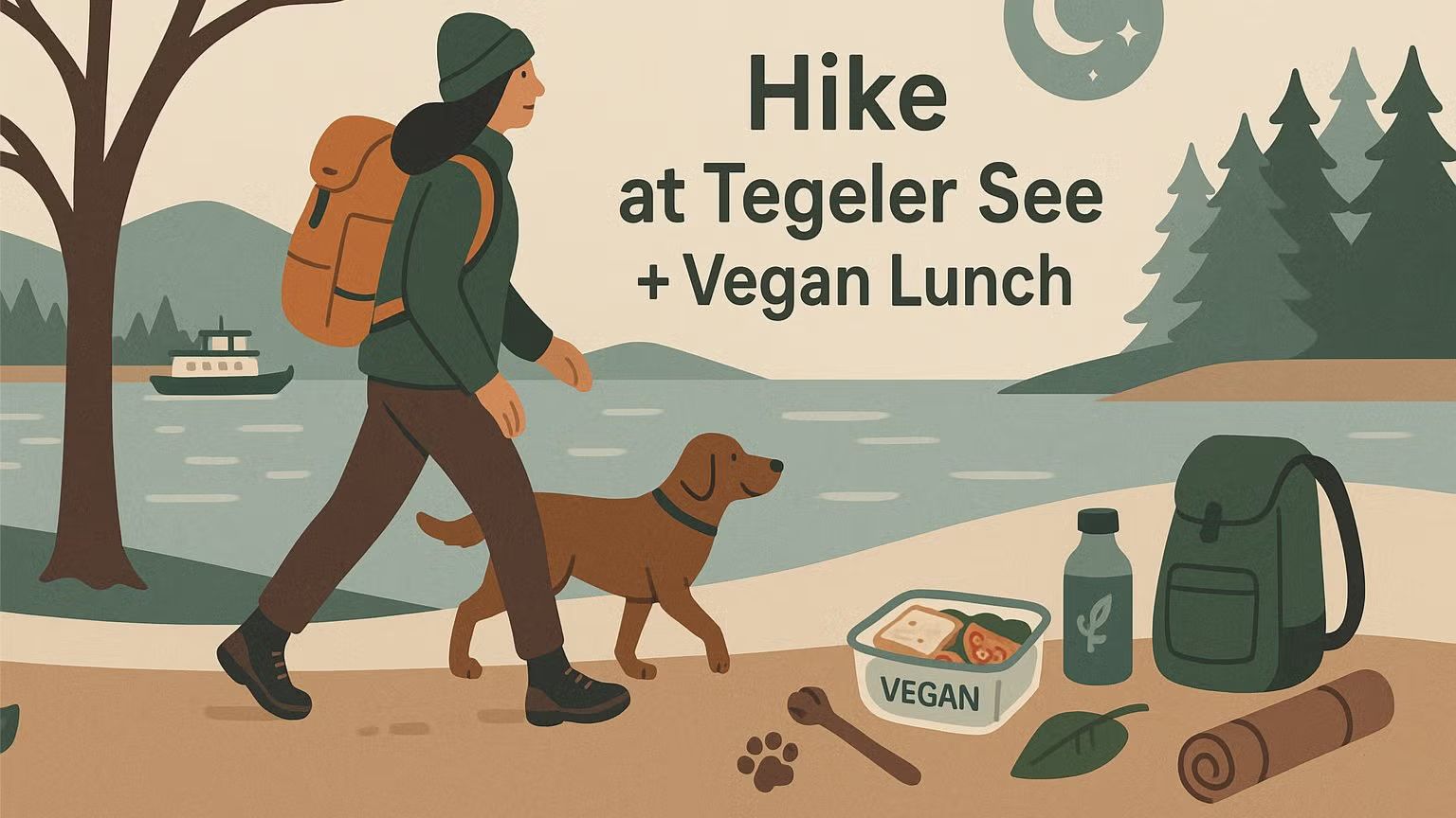 Hike at Tegeler See + Vegan Lunch (Boxing Day)
