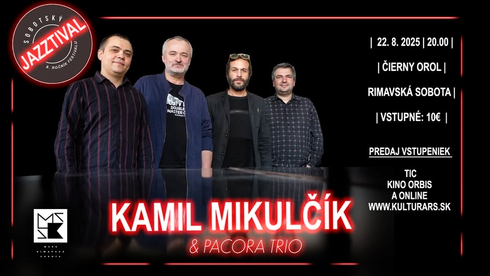 KAMIL MIKULČÍK & PACORA TRIO / Sobotský jazztival 2025