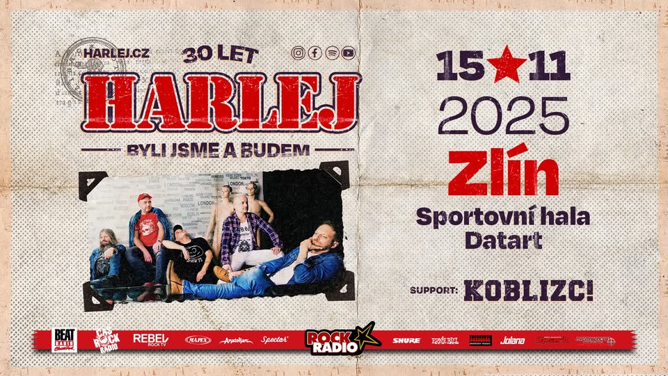 Harlej - Zlín - Hala Datart - Byli jsme a budem tour 30 let