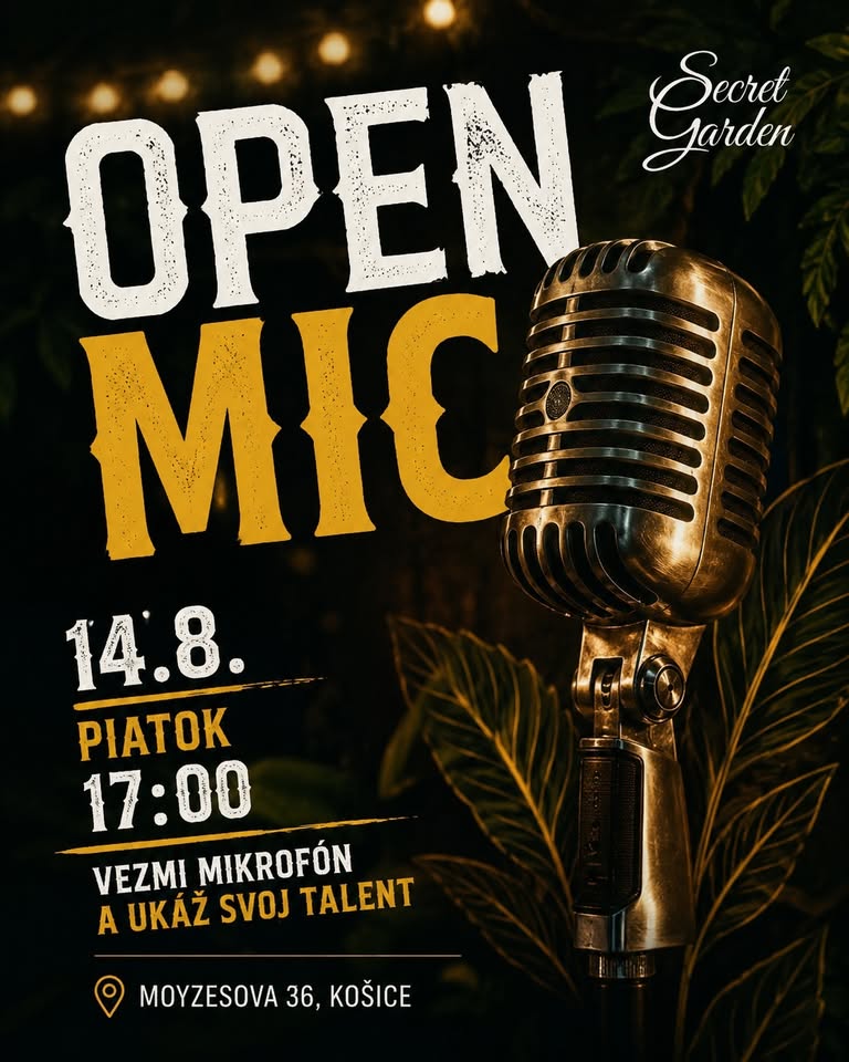 OPEN MIC event (Pridaj sa)