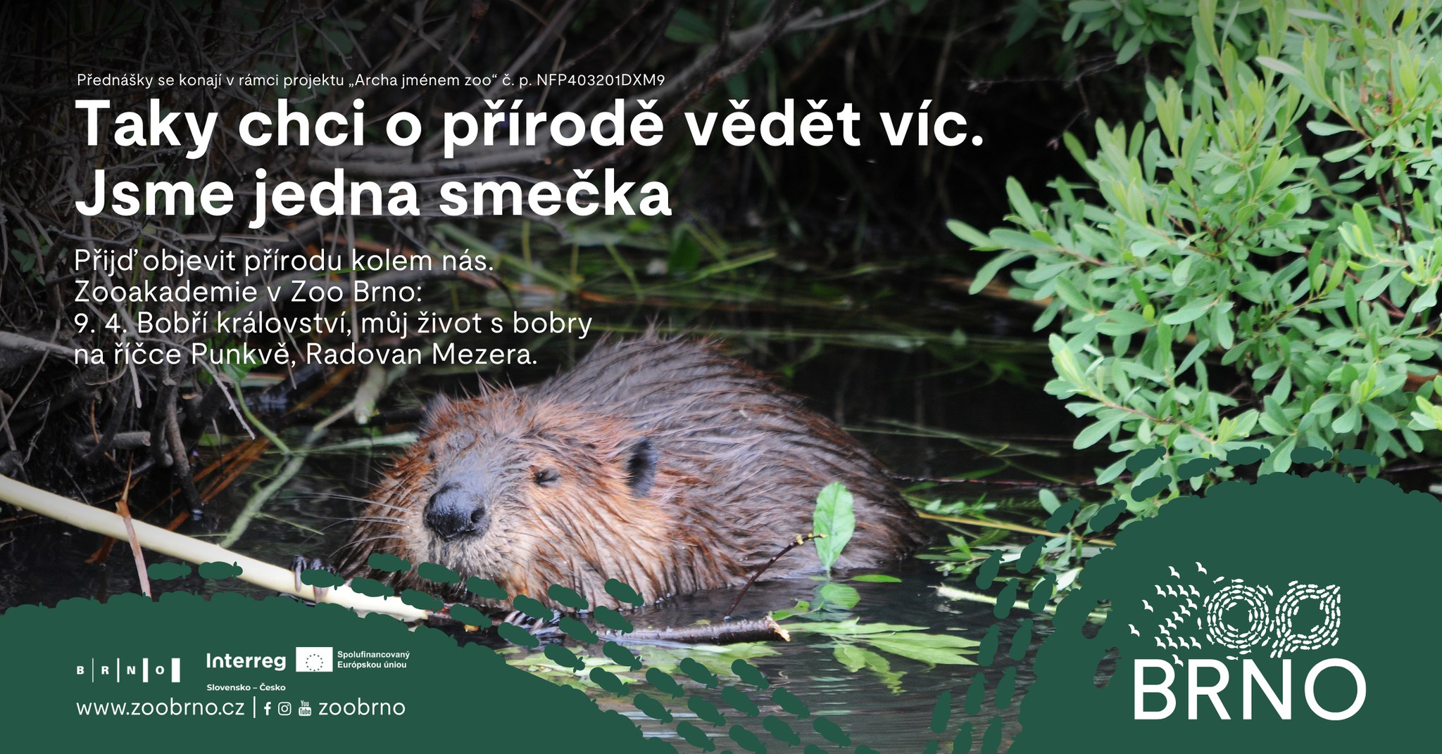 Zooakademie: Bobří království, můj život s bobry  na říčce Punkvě