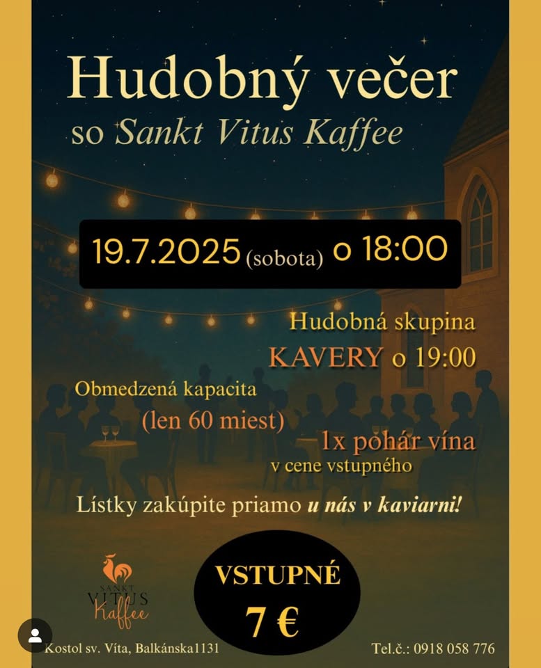 Hudobný večer so Sankt Vitus Kaffee