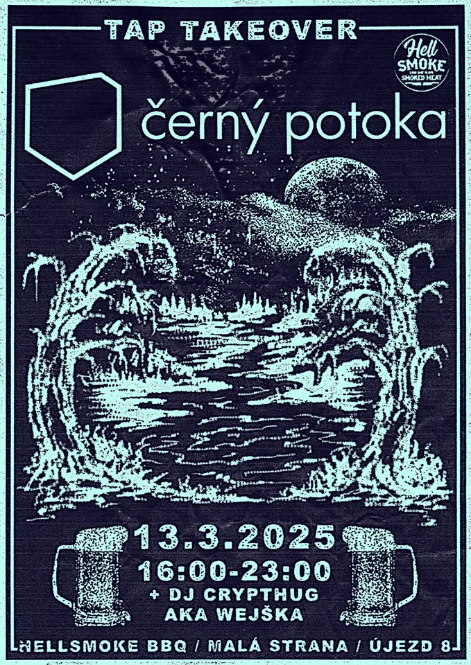 černý potoka — Tap Takeover w/ Hell Smoke BBQ