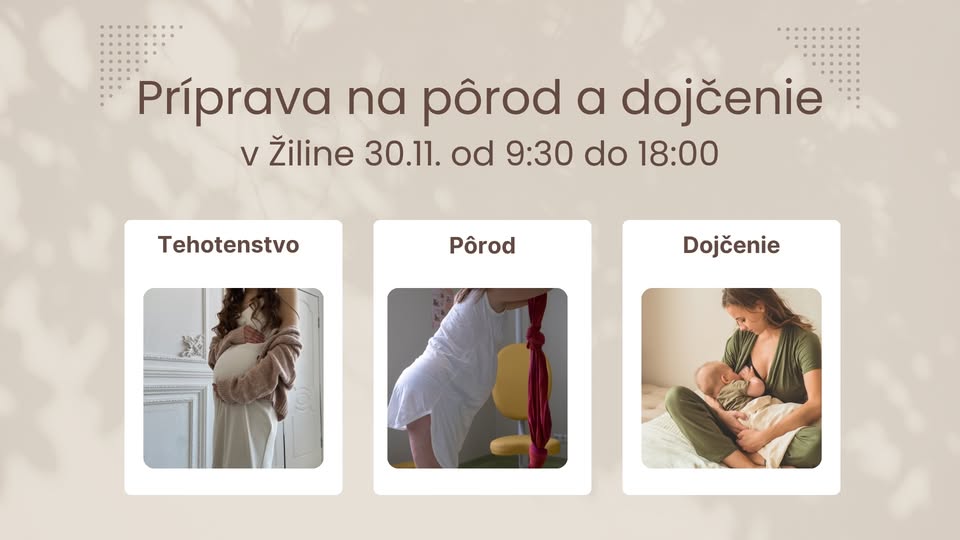 Príprava na pôrod a dojčenie s dulou a laktačnou poradkyňou