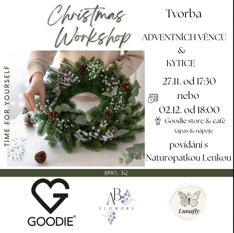 Goodie Christmas WORKSHOP 🎄 27.11.2024 anebo 02.12.2024