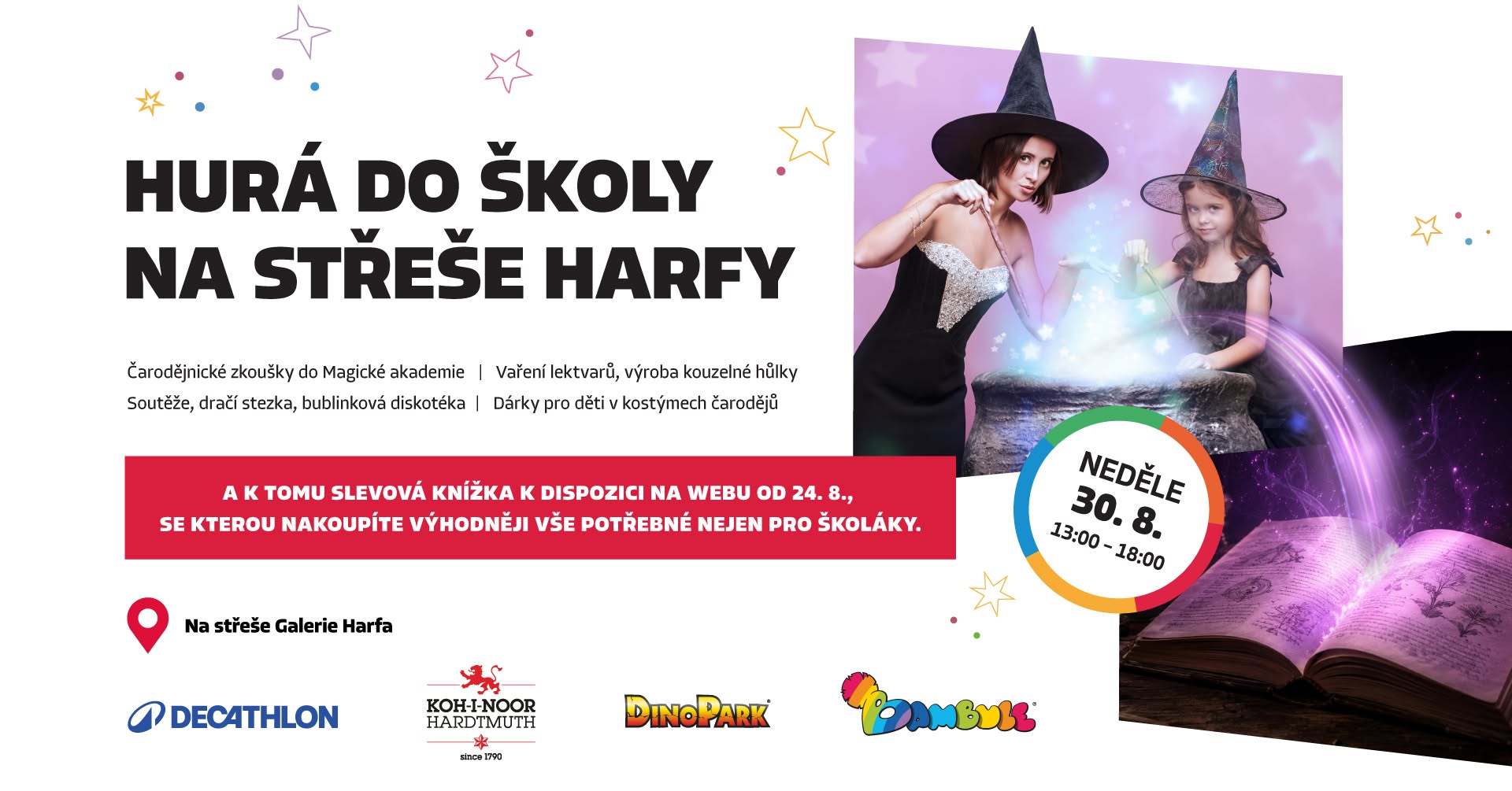 Hurá do školy na střeše Harfy! 🎒✏️