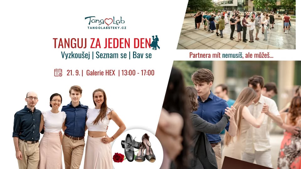 Tanguj za jeden den ZÁŘÍ - workshop argentinského tanga pro úplné začátečníky