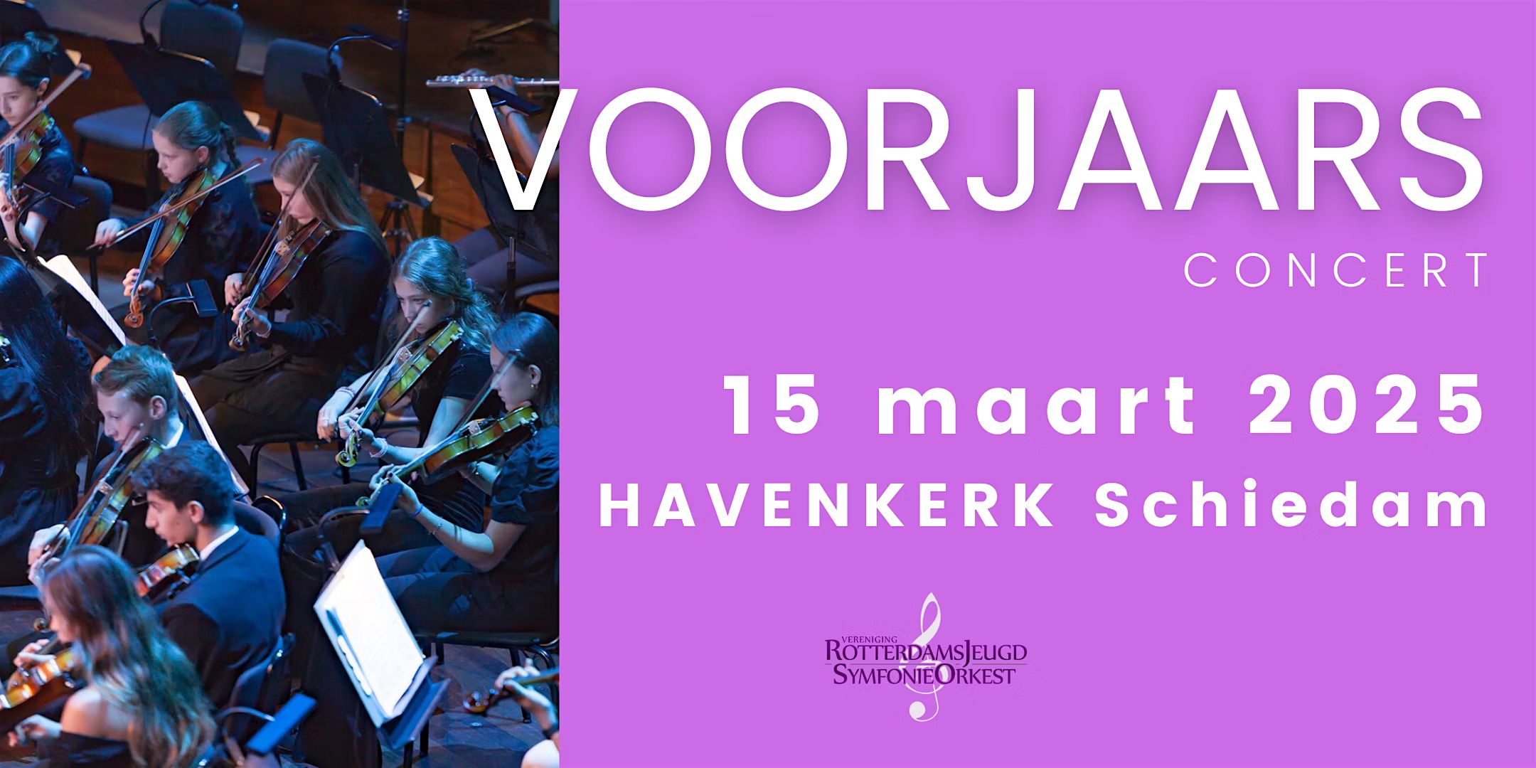 Voorjaarsconcert Rotterdams Jeugd Symfonie Orkest Havenkerk Schiedam