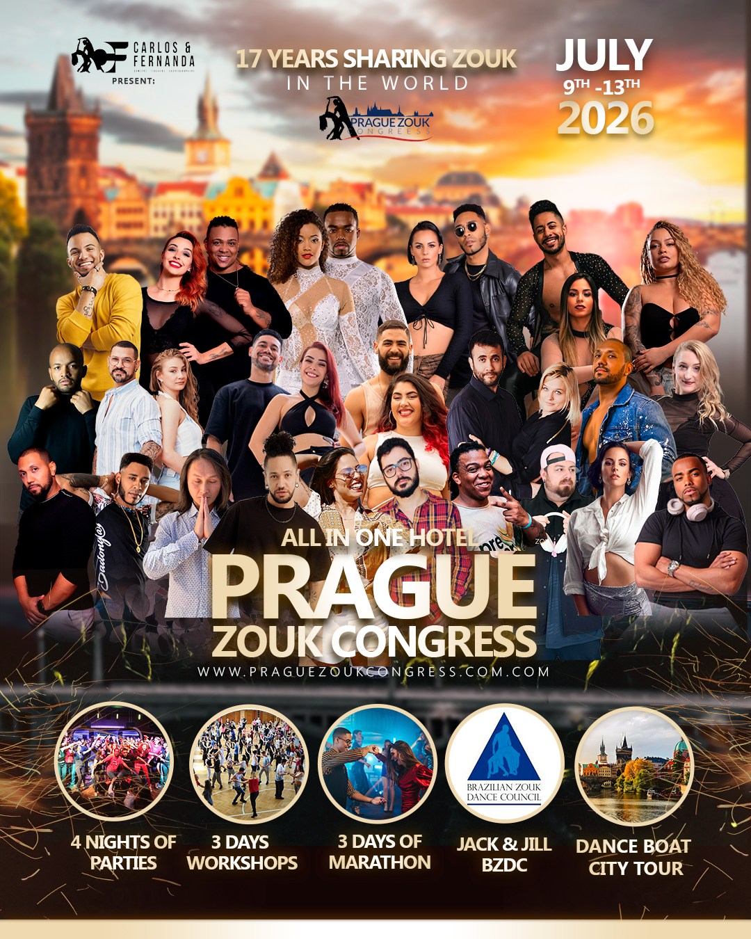 Prague Zouk Congress & Zouk Marathon -  All in hotel