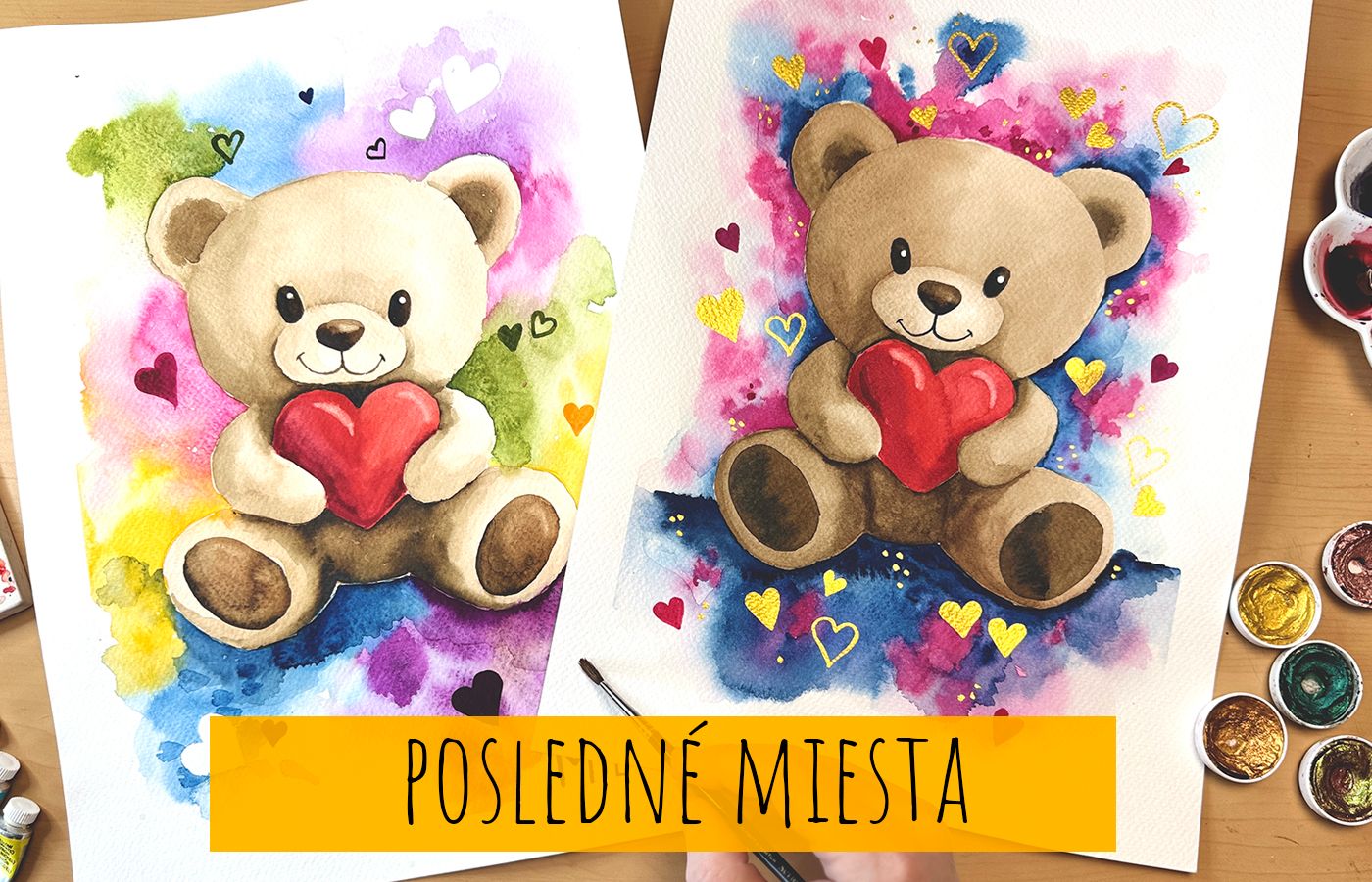 Miniworkshop Akvarel - Môj Macík (6+) (POSLEDNÉ MIESTA)