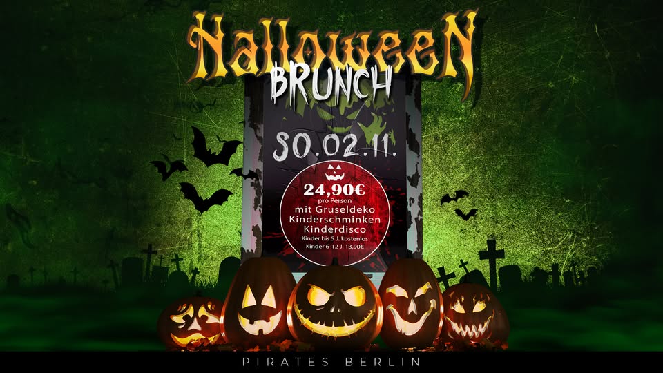 HALLOWEEN BRUNCH - So. 02.11.25 im Pirates Berlin