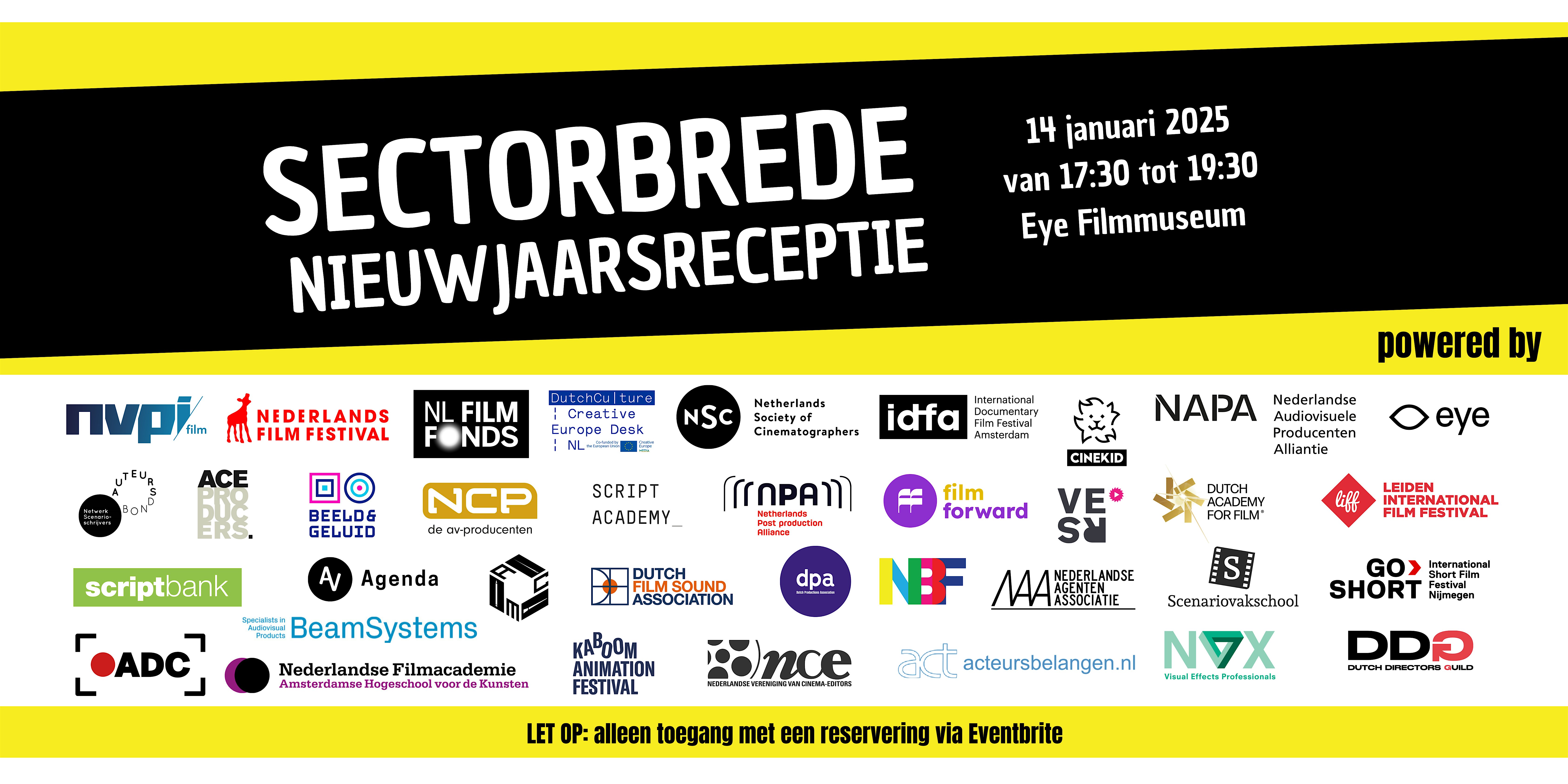 Sectorbrede nieuwjaarsreceptie voor de film- en televisiebranche 2025