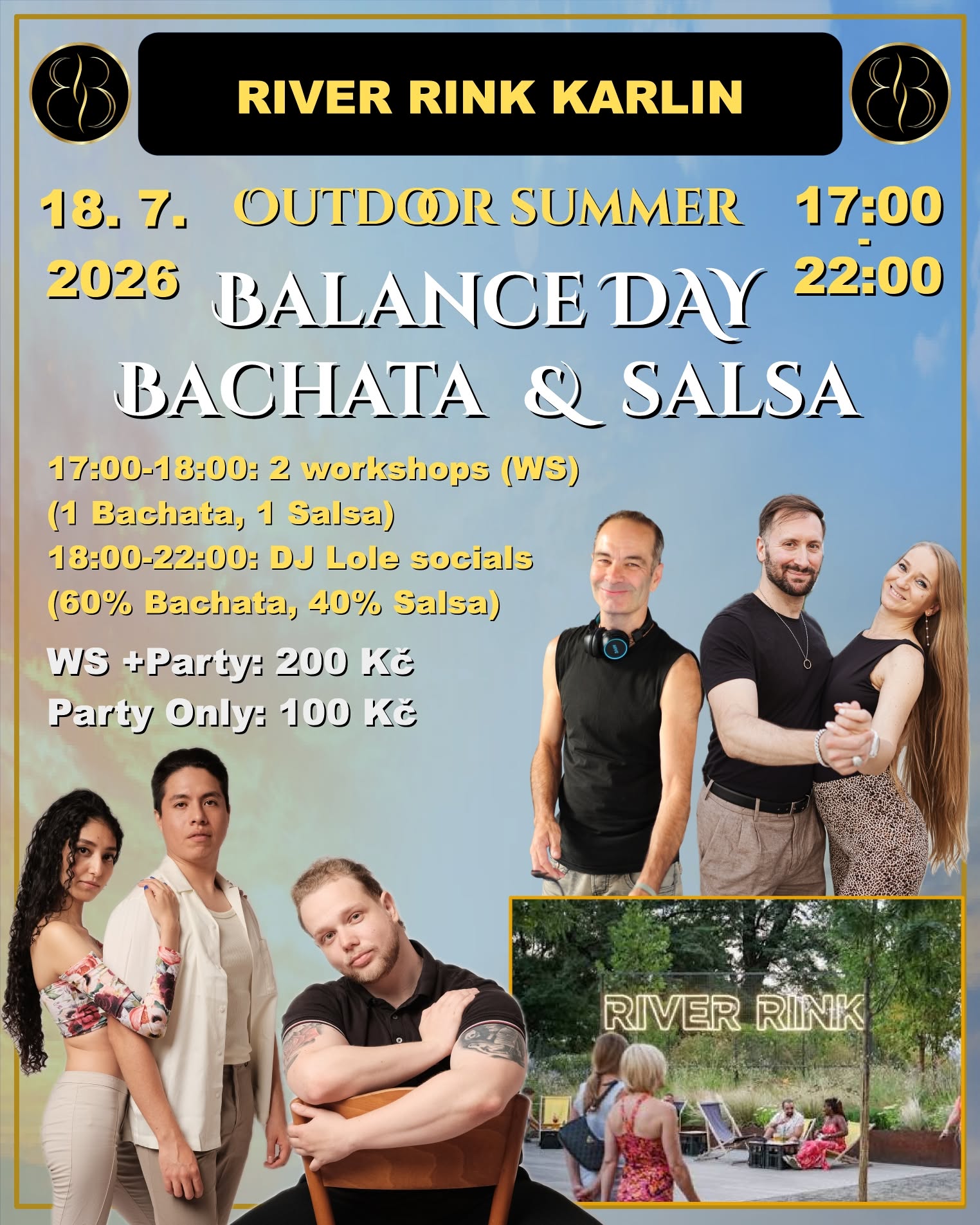 Summer Bachata Balance Day in River Rink Karlin with Salsa (Latin Motion, Dj Lole)