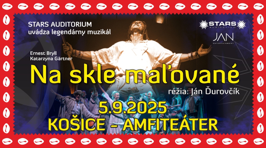 Na skle maľované Amfiteáter Tour