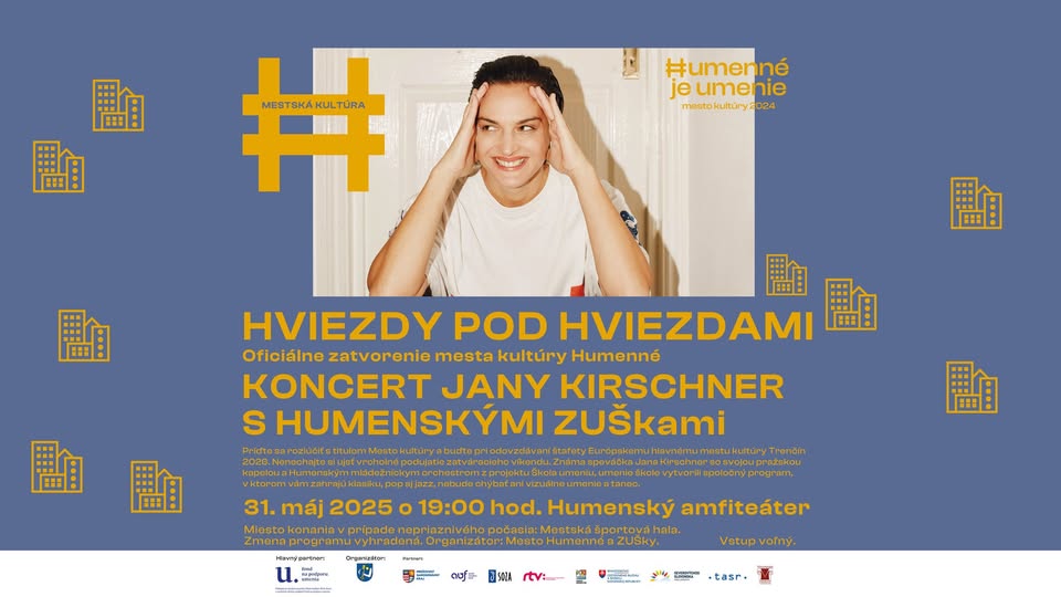 HVIEZDY POD HVIEZDAMI: koncert JANY KIRSCHNER s humenskými ZUŠ-kami