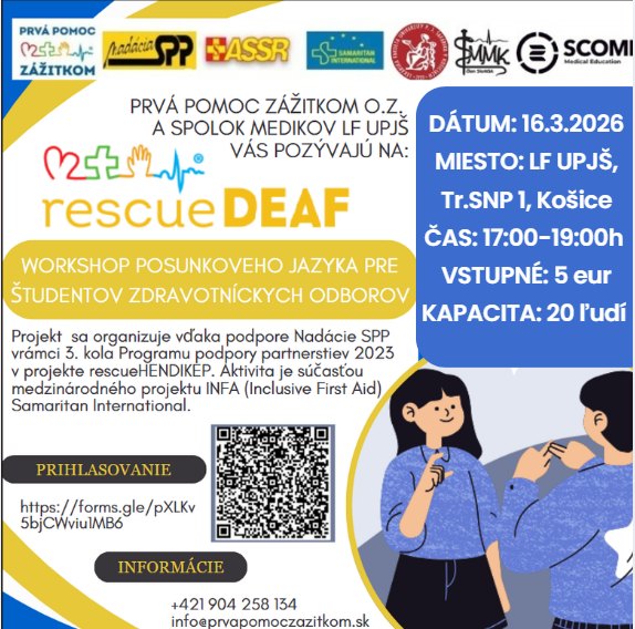 rescueDEAF - workshop posunkového jazyka