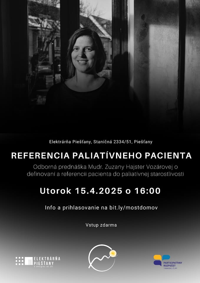 Odborná prednáška - Referencia paliatívneho pacienta. Mudr. Z. Hajster Vozárovou
