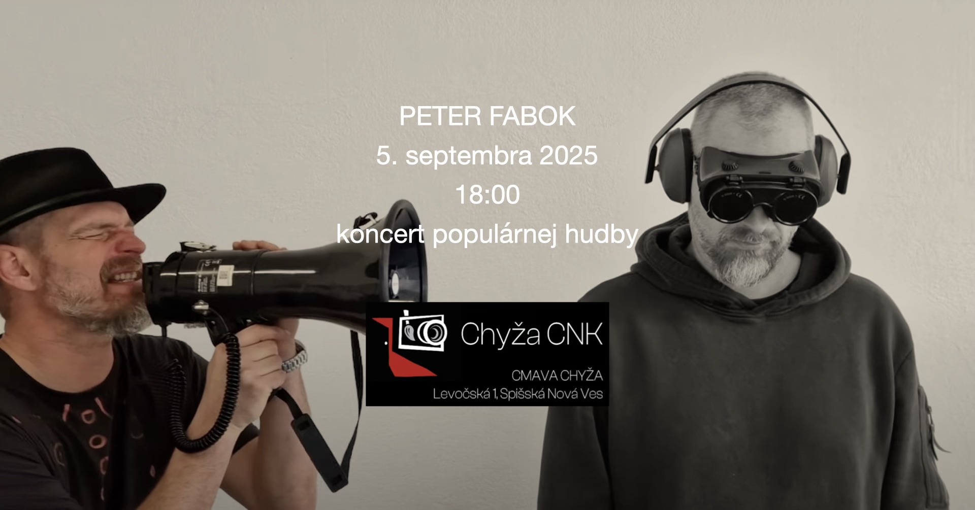 Peter Fabok: Koncert populárnej hudby v CNK Chyža