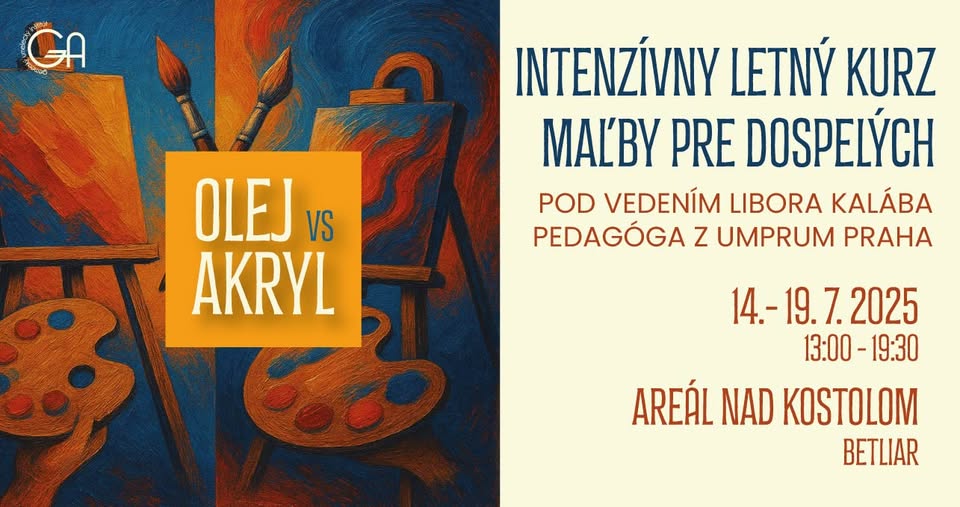 Intenzívny letný kurz maľby pre dospelých, Betliar - Olej vs Akryl