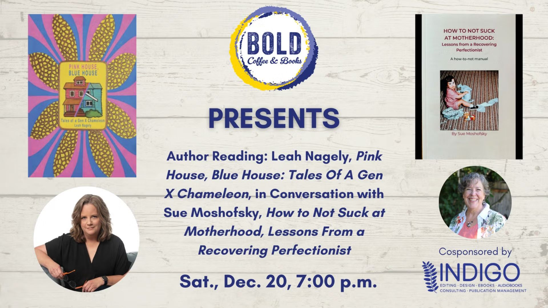 Author Reading: Leah Nagely in Conversation with Sue Moshofsky