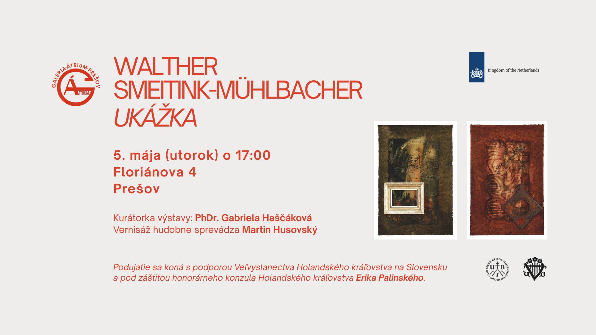 Walther Smeitink-Mühlbacher – Ukážka | vernisáž výstavy