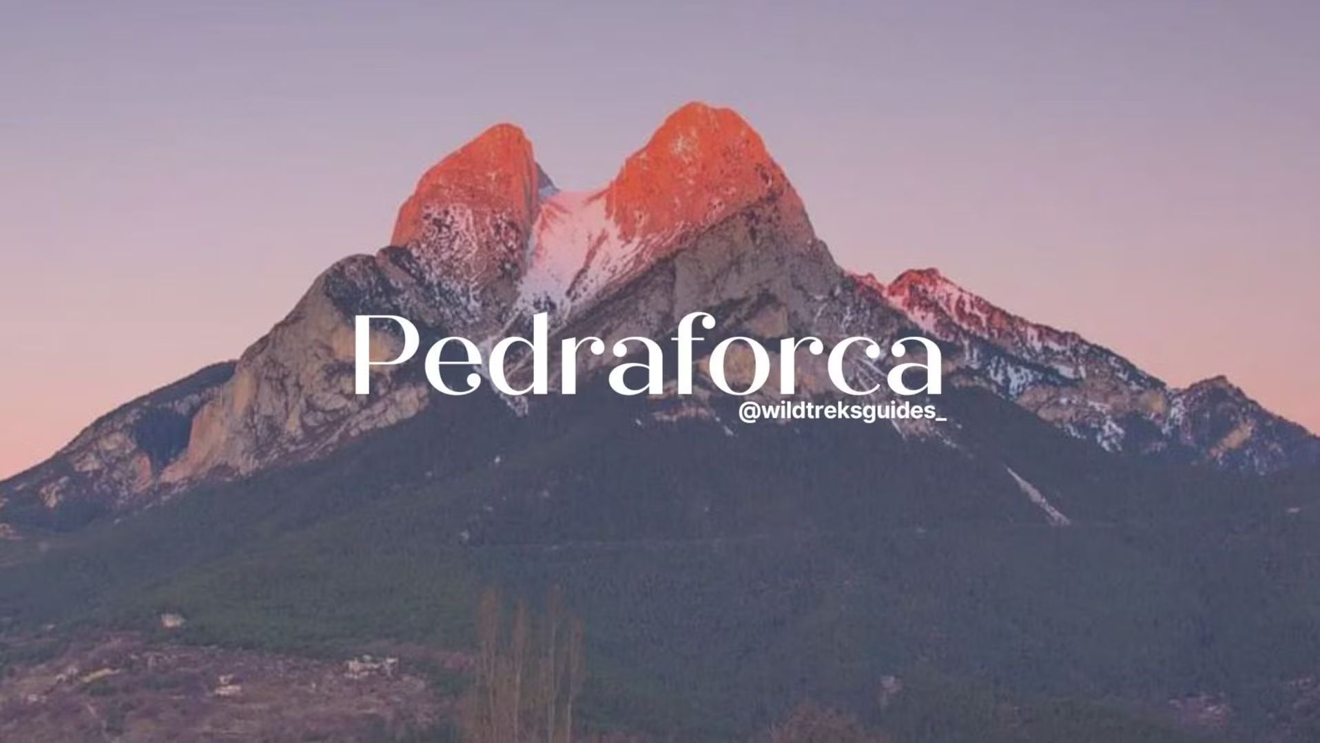 2 Plazas!!! Pedraforca Pollegó superior 2506m Tras las Huellas del Gigante