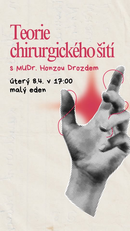 Chirurgické šití - seminář s MUDr. Honzou Drozdem