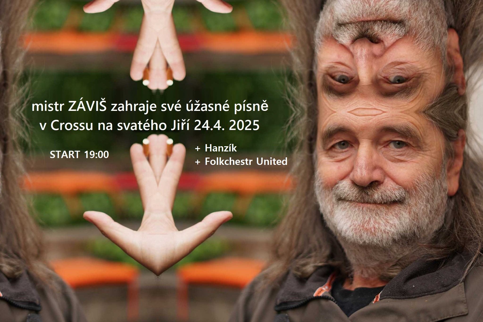 Mistr ZÁVIŠ zahraje své úžasné písně v Crossu na svatého Jiří 24.4. !