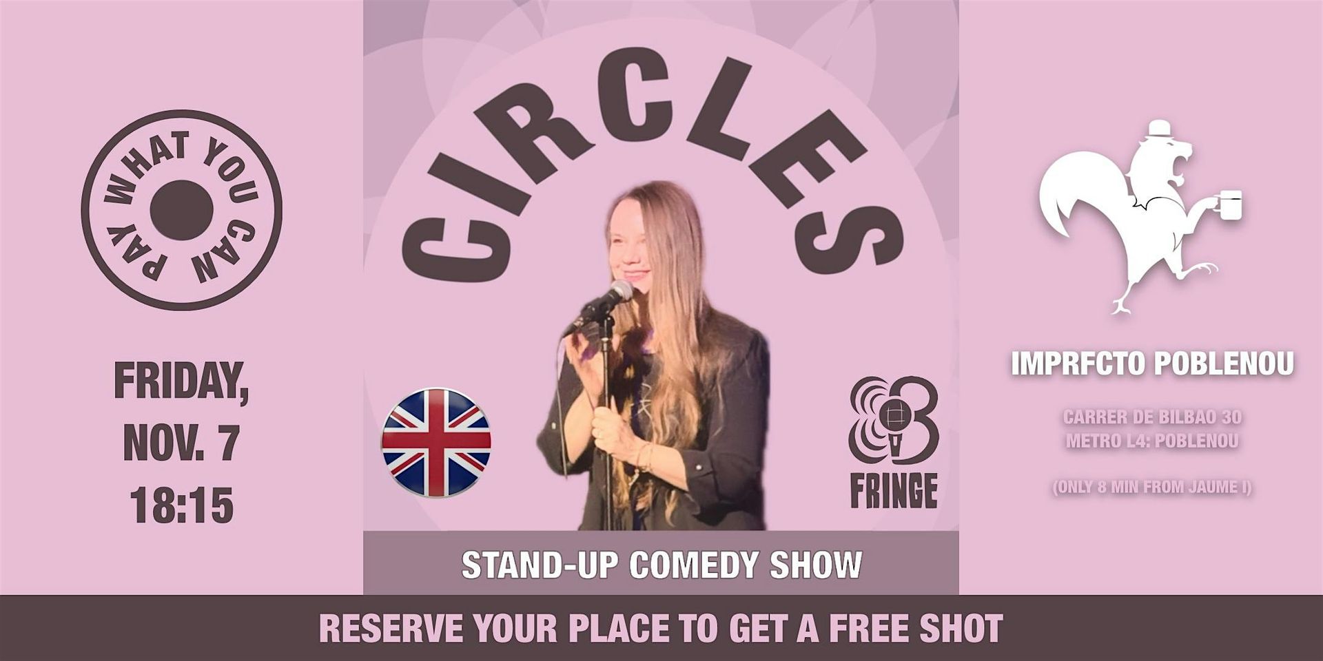 CIRCLES: Stand-up Comedy Show · ENG · BCN FRINGE