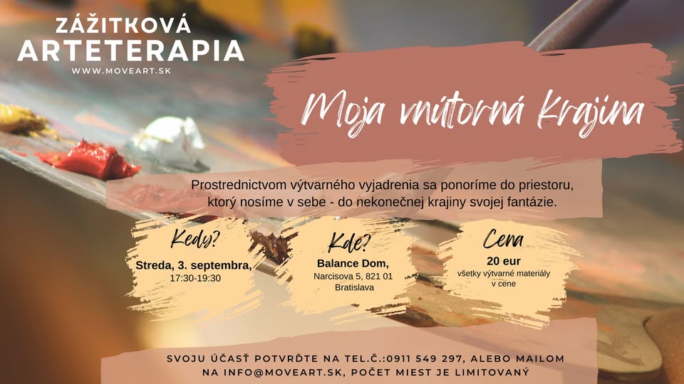 ZÁŽITKOVÁ ARTETERAPIA - Moja vnútorná krajina