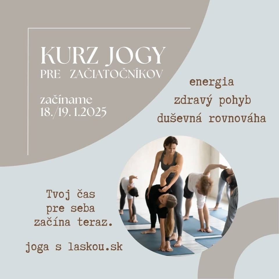 Kurz jogy pre začiatočníkov: soboty 18:30 alebo nedele 10:00