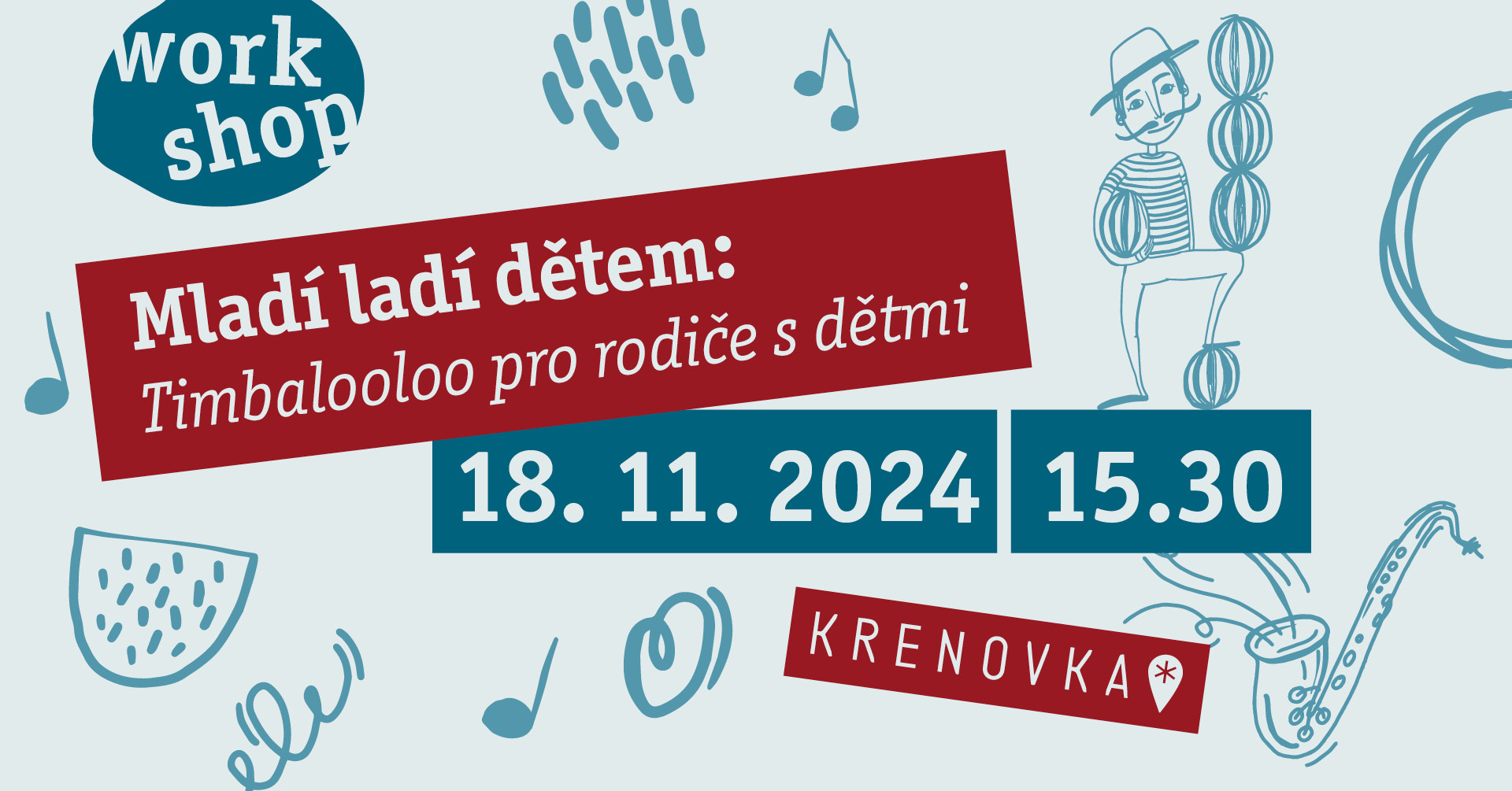 Mladí ladí dětem: Timbalooloo pro rodiče s dětmi (3. lekce)