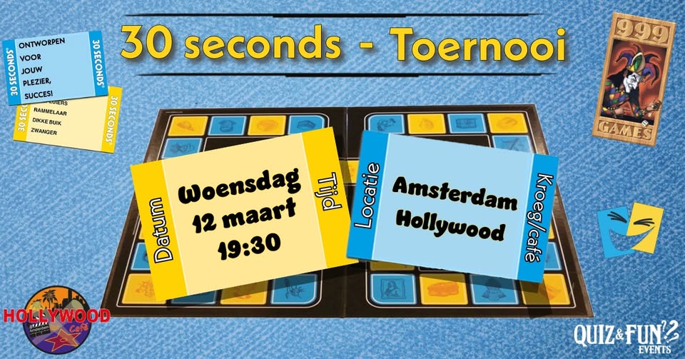 30 Seconds Toernooi | Amsterdam