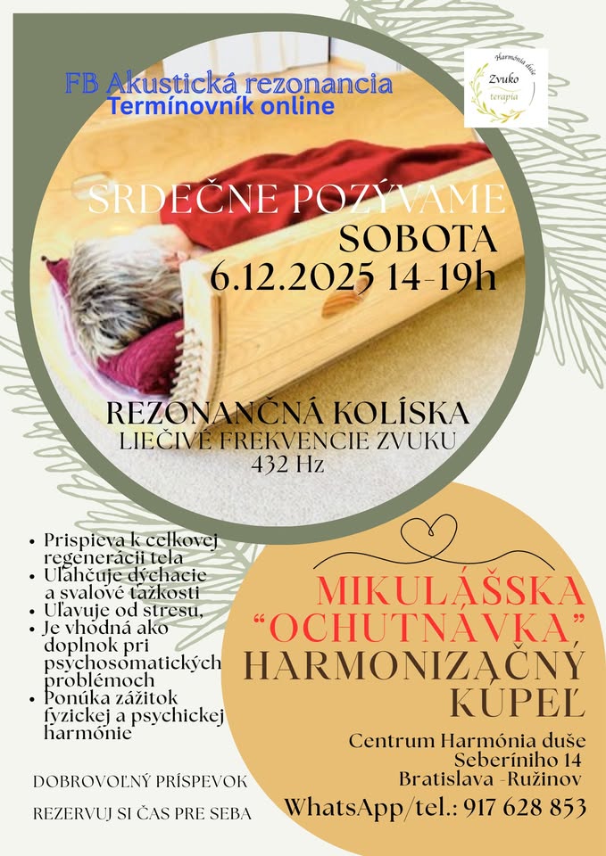 MIKULÁŠSKA OCHUTNÁVKA - zvukoterapia 432 Hz