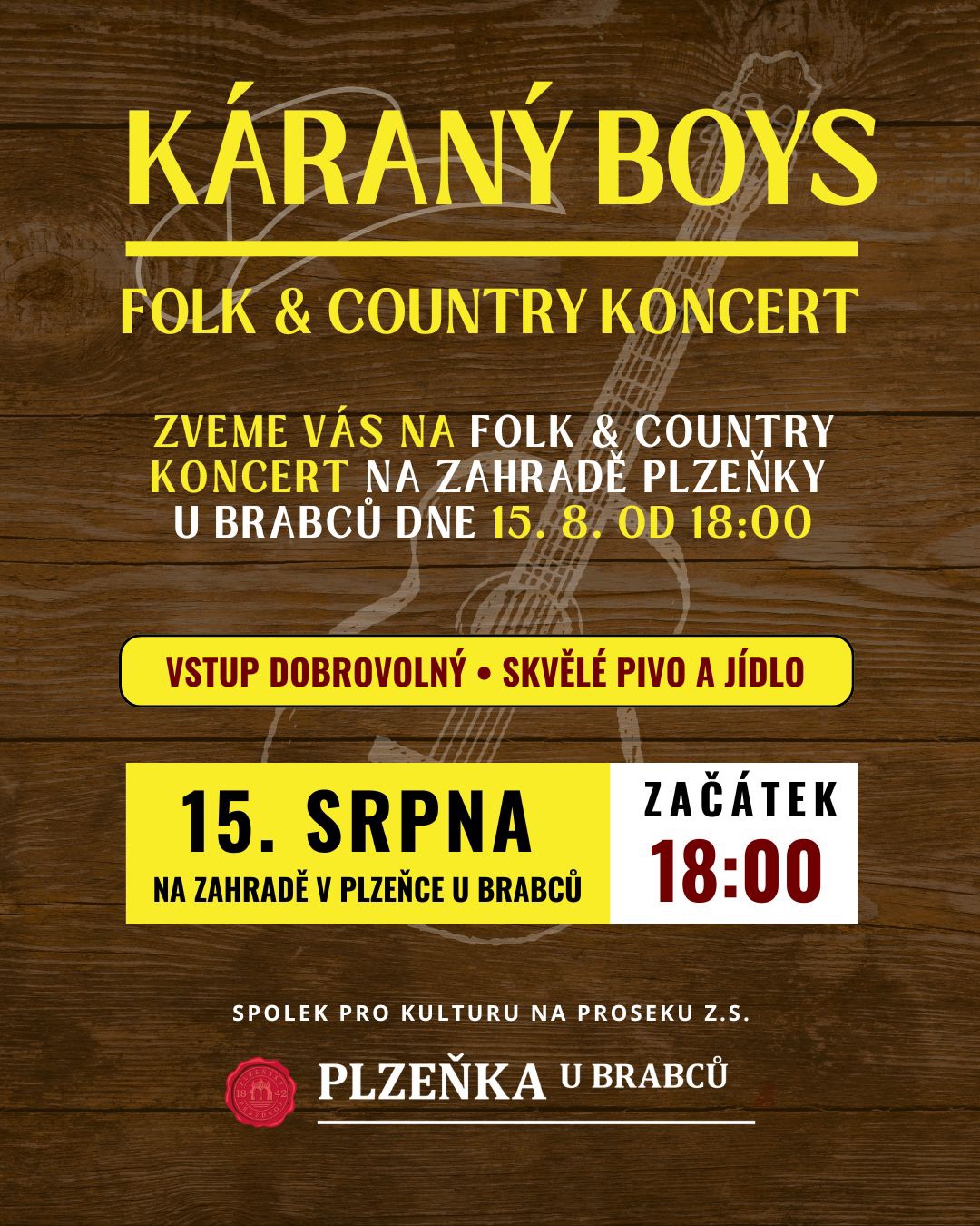 Koncert Káraný Boys - folk & country