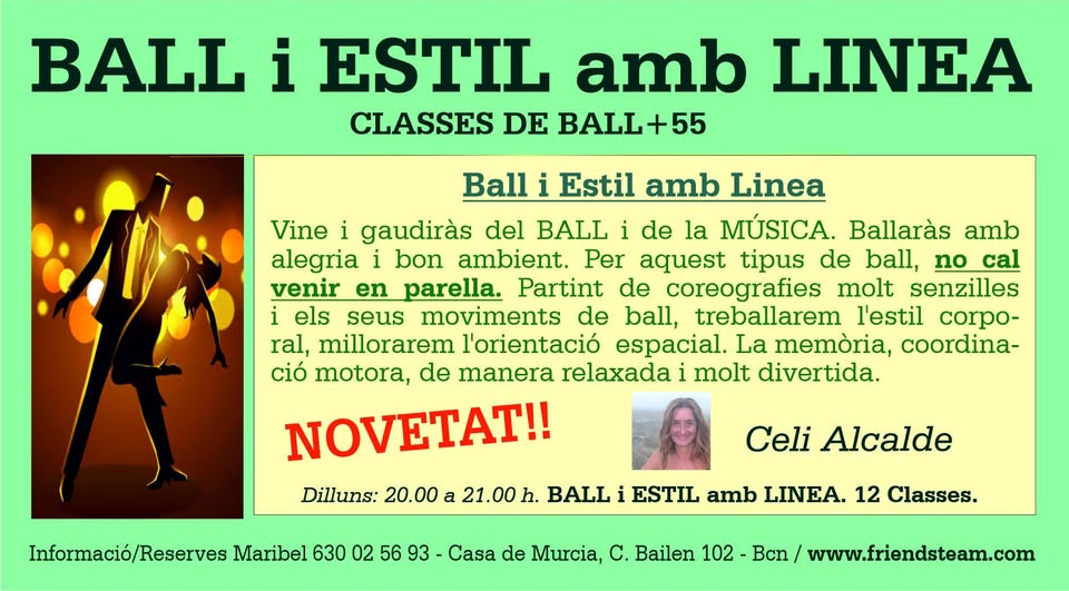 NOVETAT!! BALL i ESTIL amb LINEA - Dilluns 15 Setembre 2025 - Club Friendsteam.com.