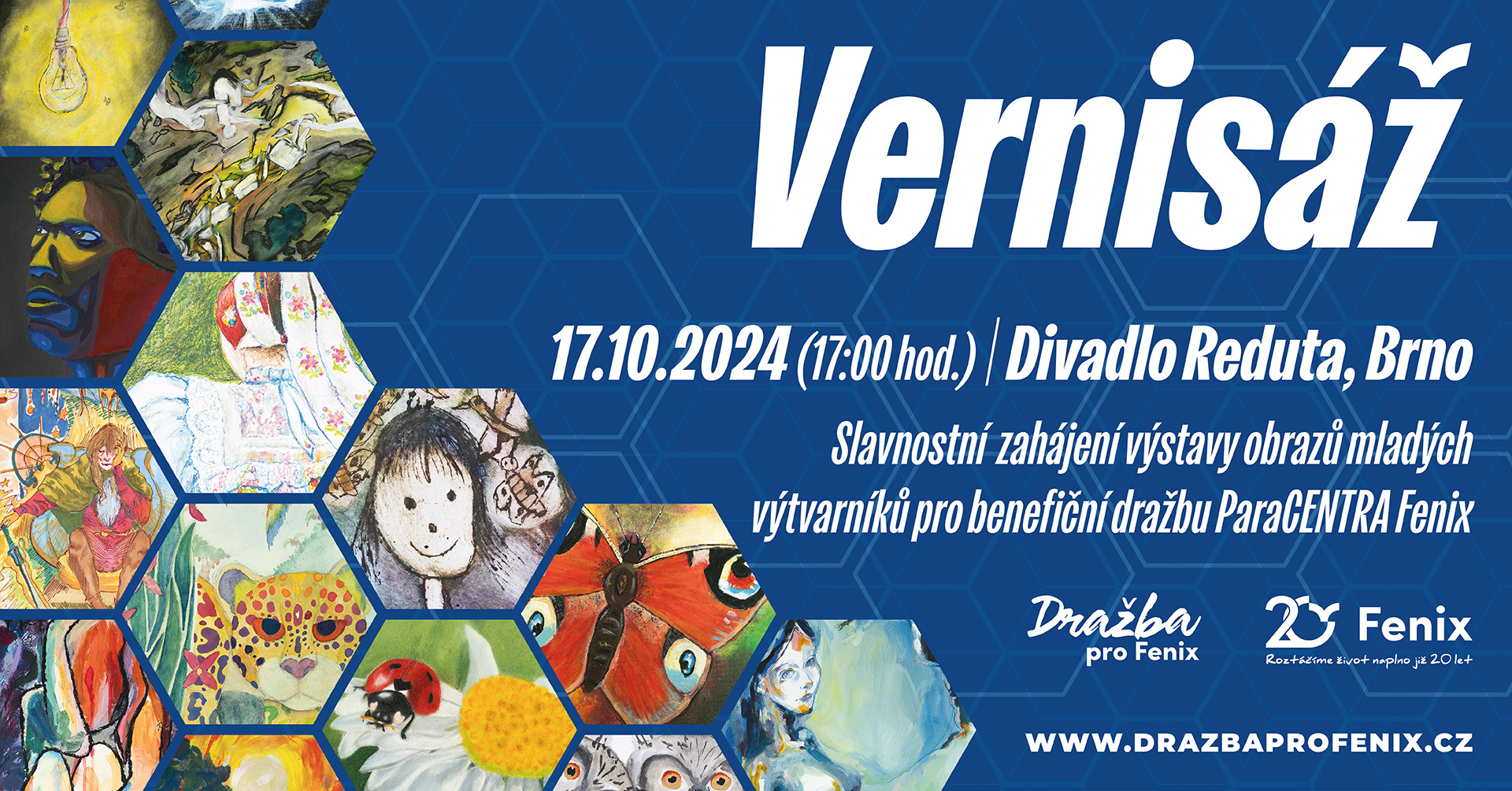 Vernisáž výstavy obrazů Dražby pro Fenix 2024