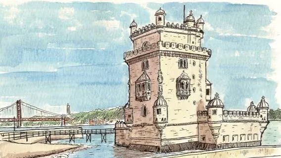 URBAN SKETCHING for beginners - Belém