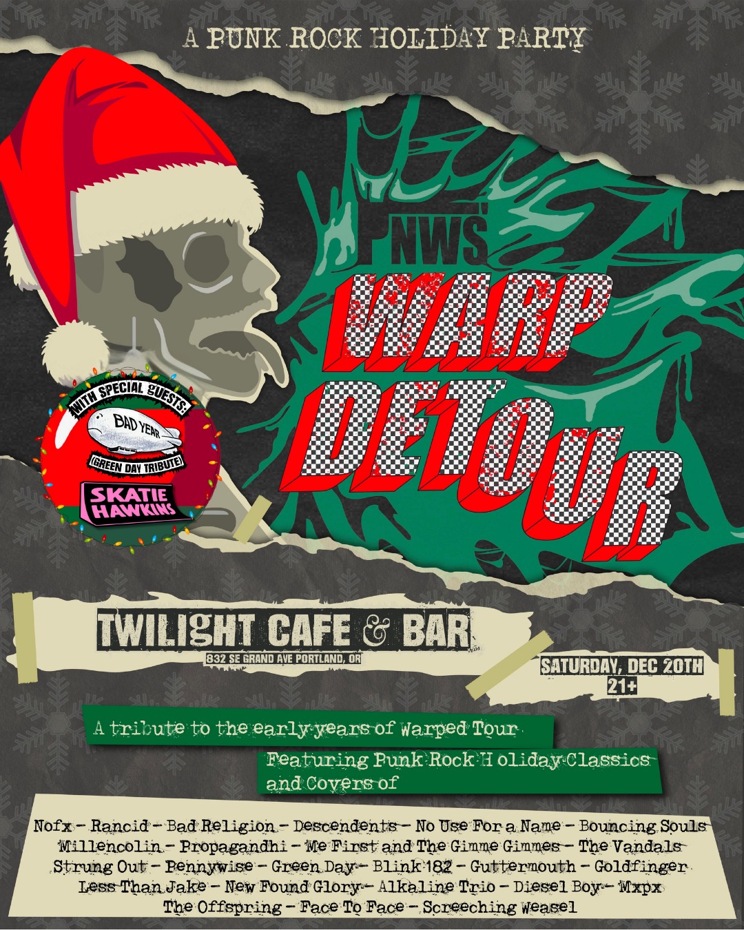 Warp Detour w/ Bad Year (Green Day), Skatie Hawkins