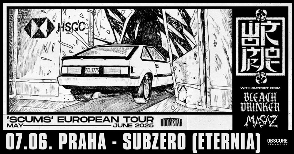 WORMROT, BLEACHDRINKER, MASÁŽ  - Praha