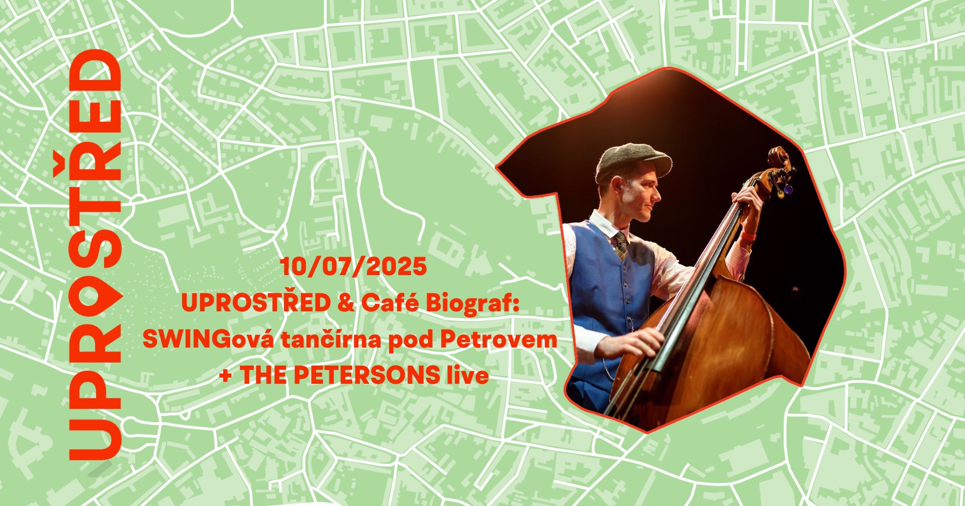 UPROSTŘED & Café Biograf: SWINGová tančírna pod Petrovem + THE PETERSONS live