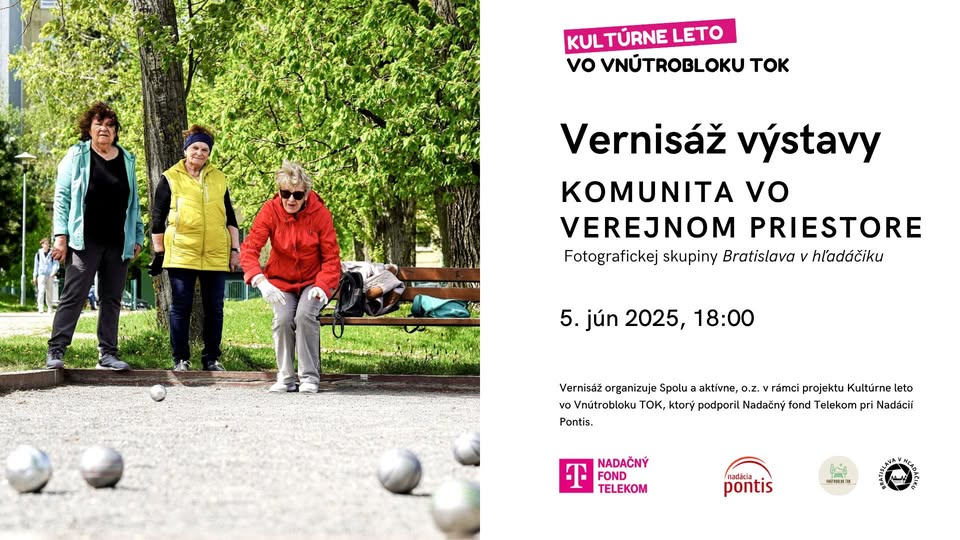 Vernisáž výstavy Komunita vo verejnom priestore