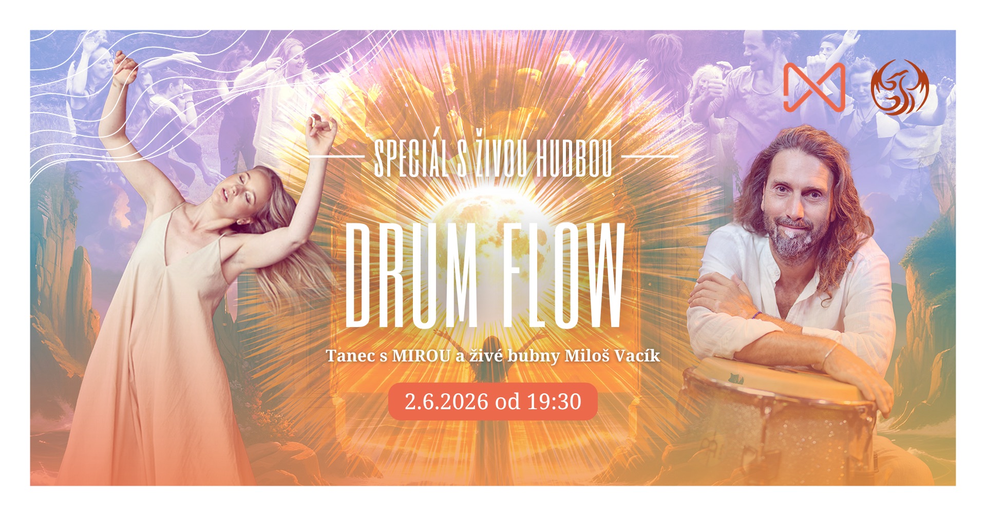 DRUM FLOW | speciál s MIROU a živé bubny Miloš Vacík