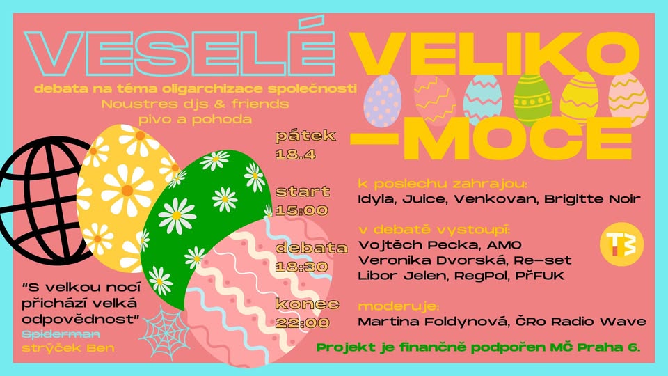 VELIKO—MOCE / DJs & debata o oligarchizaci společnosti