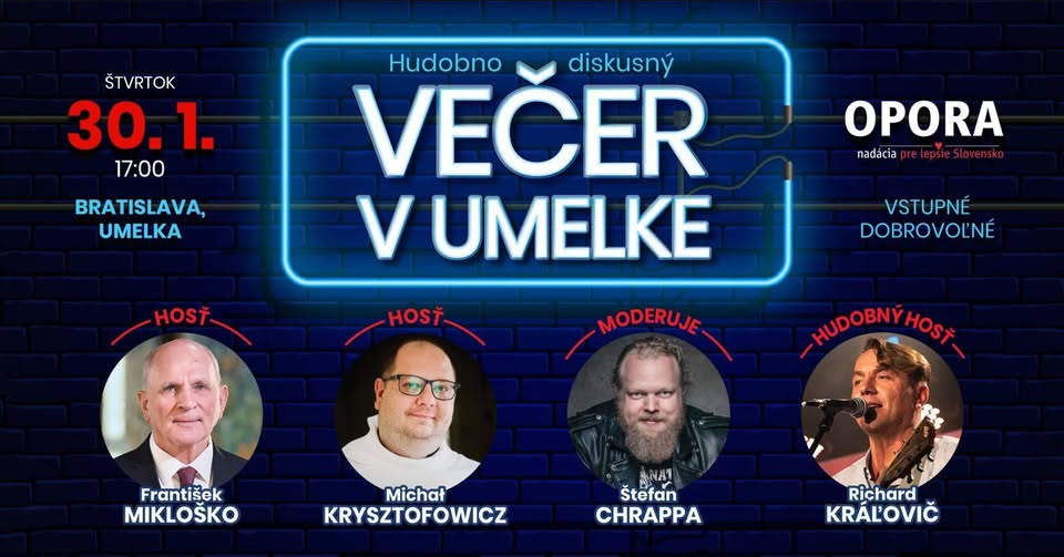 Hudobno-diskusný večer v Umelke